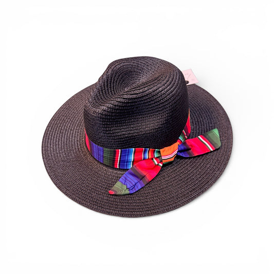 PANAMA STRAW HAT WITH SERAPE BAND