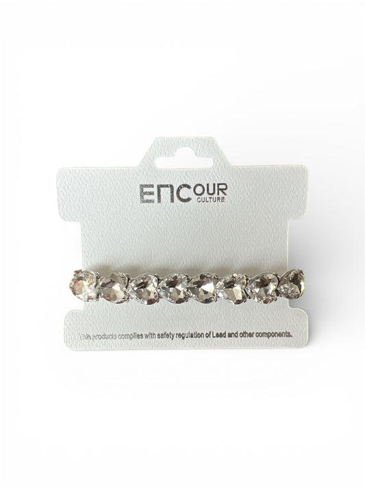 STRETCH HEART RHINESTONE BRACELET