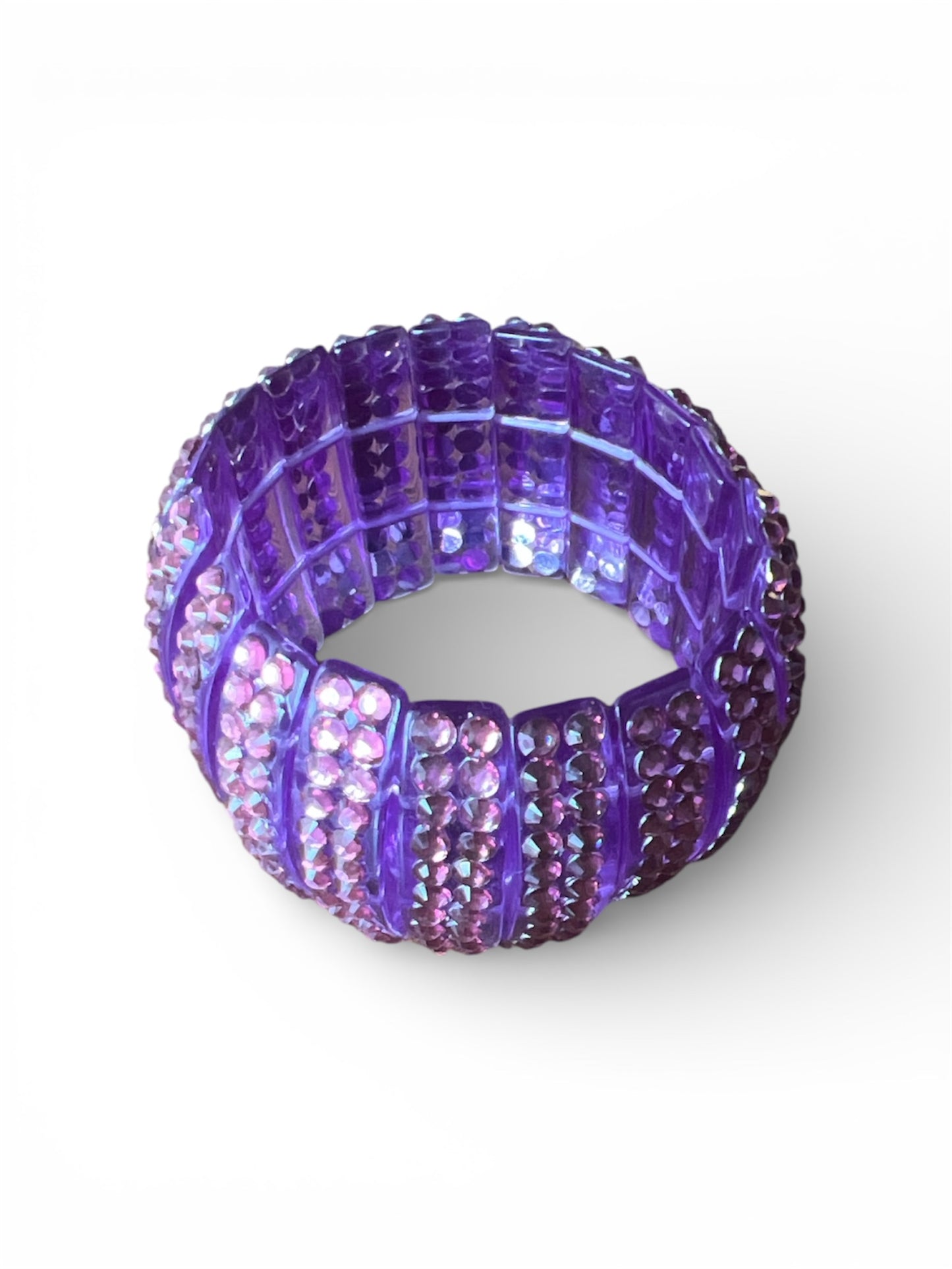 STRETCHY RHINESTONE CUFF BRACELET