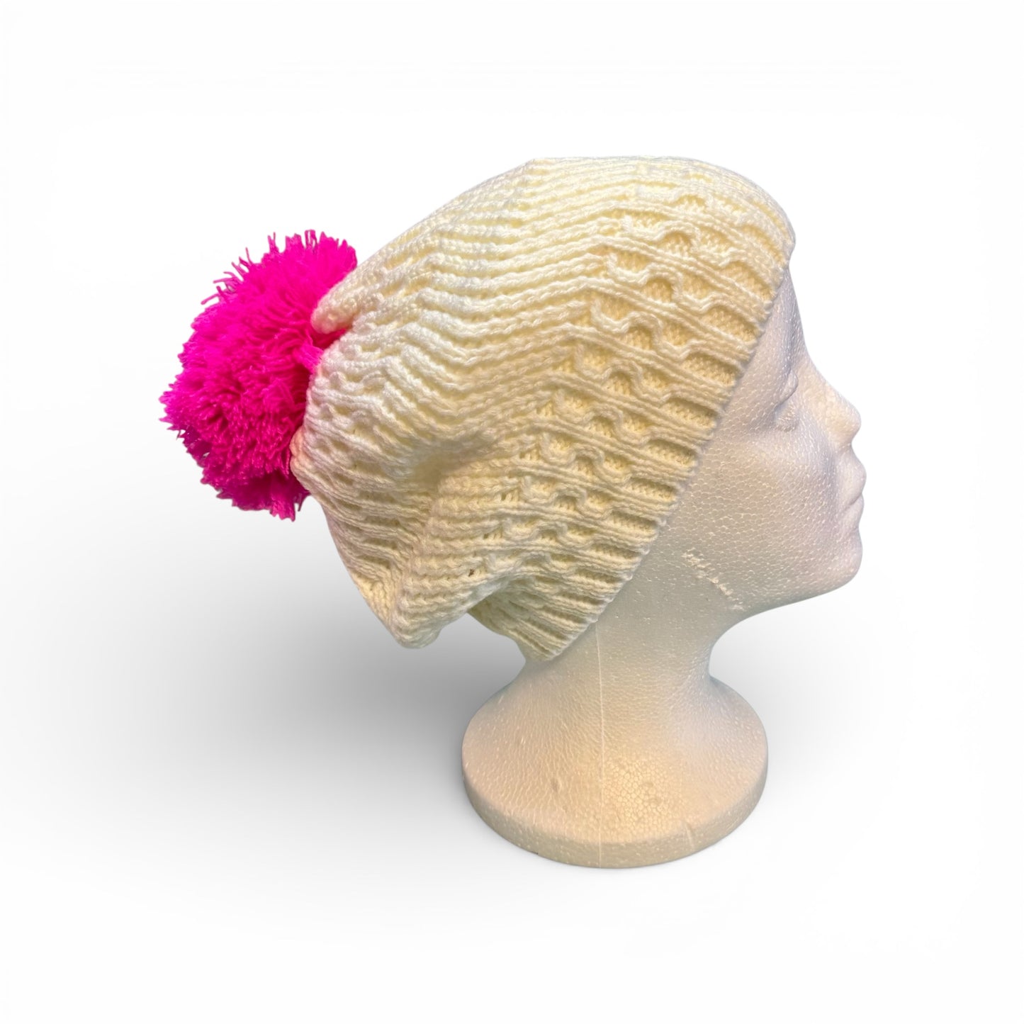 KNIT HAT WITH POM POM- WAS $4, NOW $2