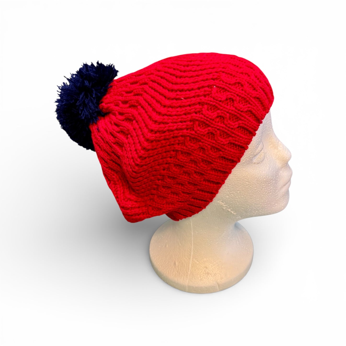 KNIT HAT WITH POM POM- WAS $4, NOW $2