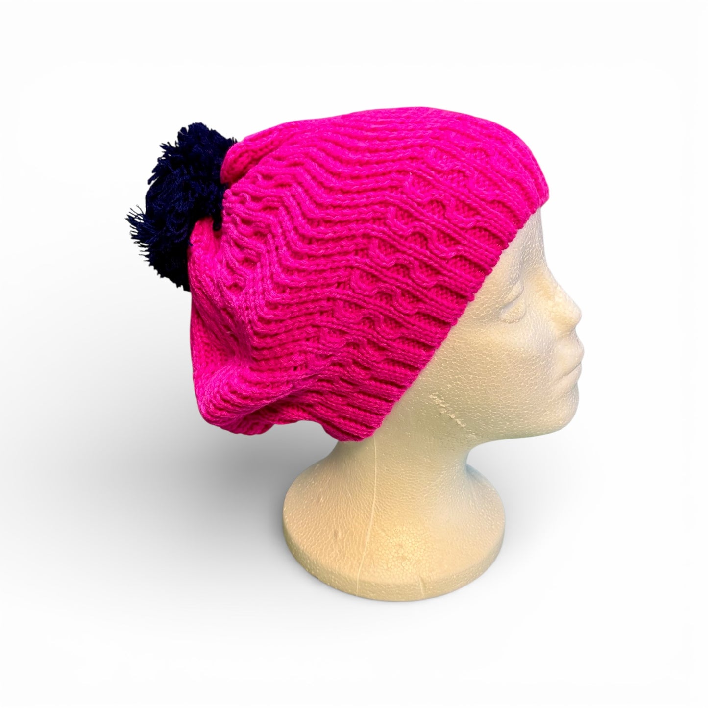KNIT HAT WITH POM POM- WAS $4, NOW $2