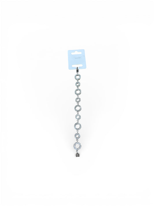 SILVER CIRCLE CHAIN BRACELET