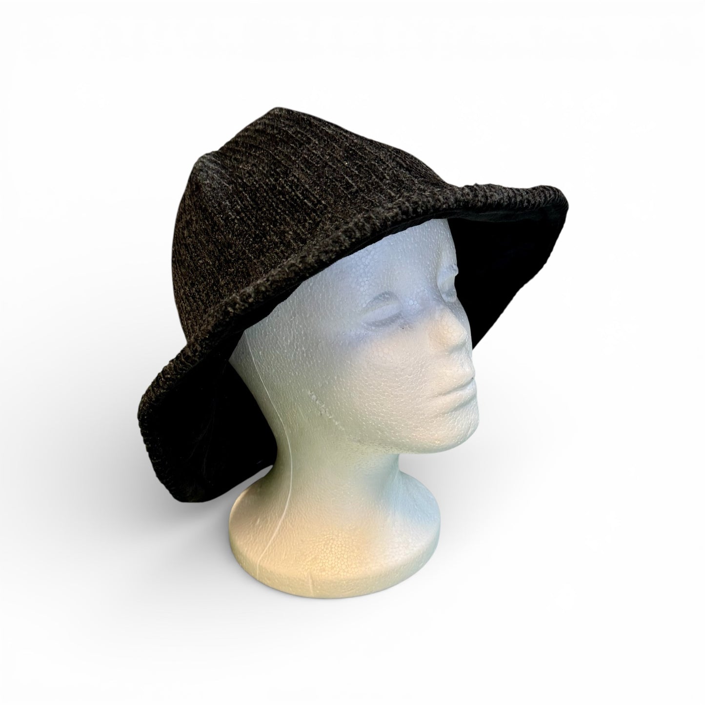 CHENILLE BUCKET HAT WITH FLEXIBLE BRIM- WAS $12, NOW $5