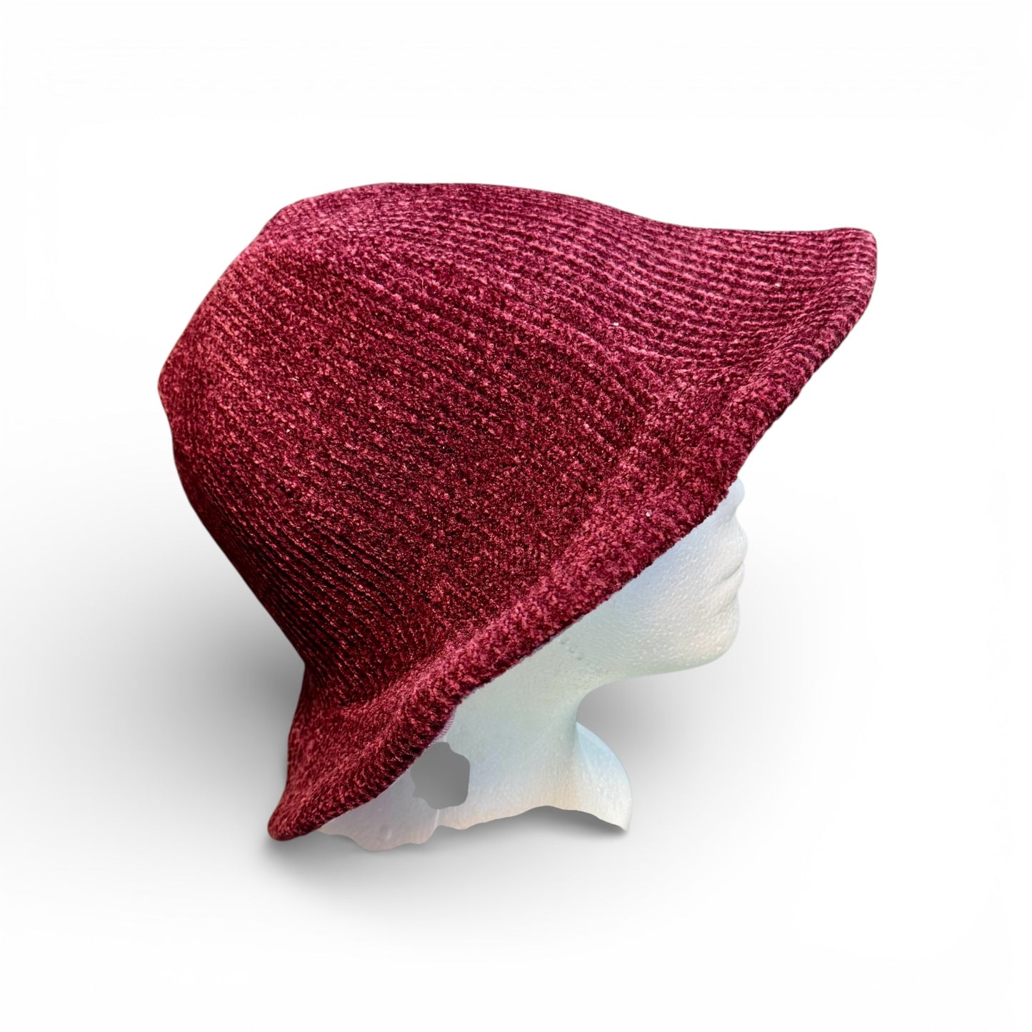 CHENILLE BUCKET HAT WITH FLEXIBLE BRIM- WAS $12, NOW $5