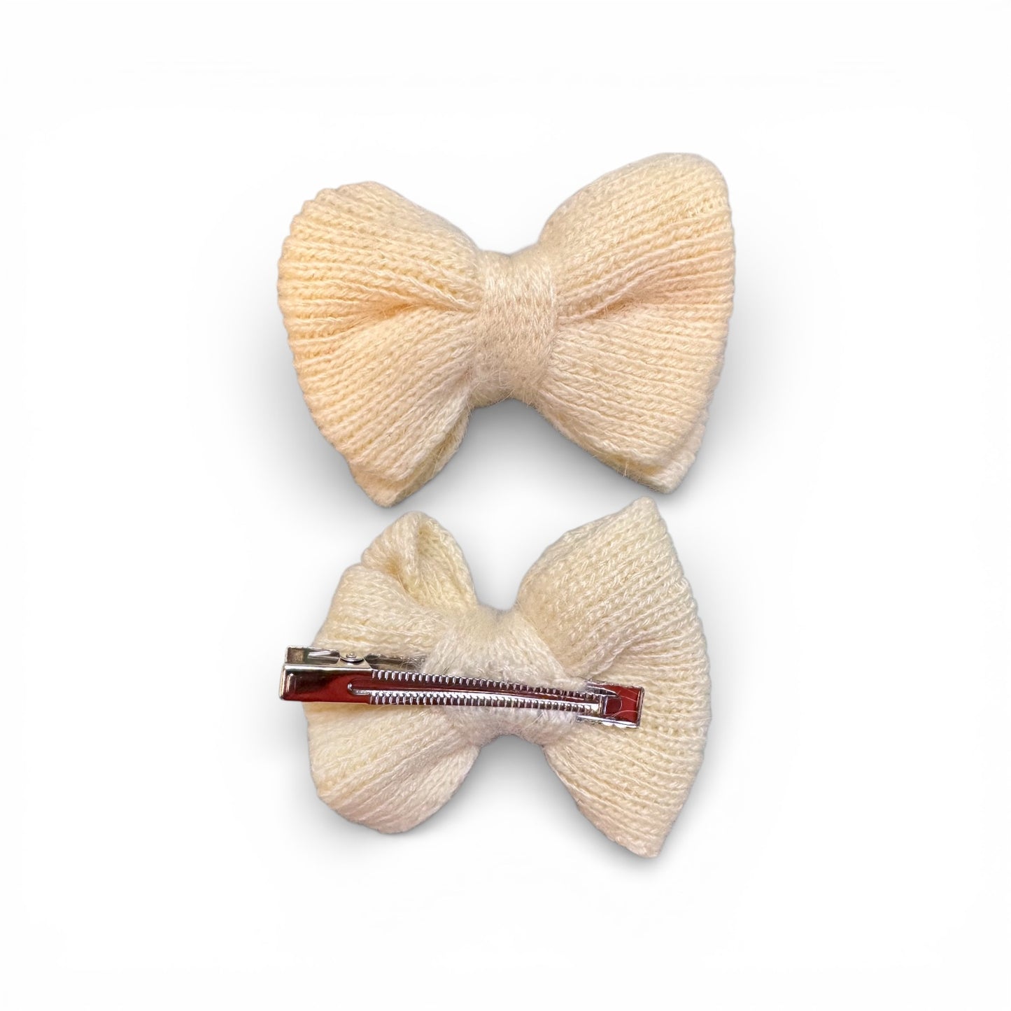 SOFT KNIT BOW HAIR CLIP