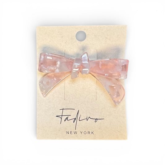 ACRYLIC BOW HAIR CLIP