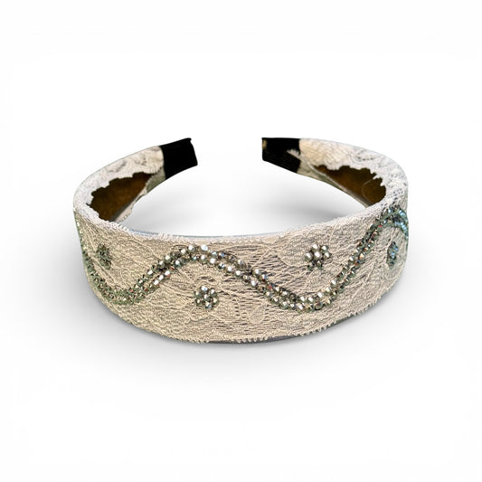 LACE AND RHINESTONE HEADBAND