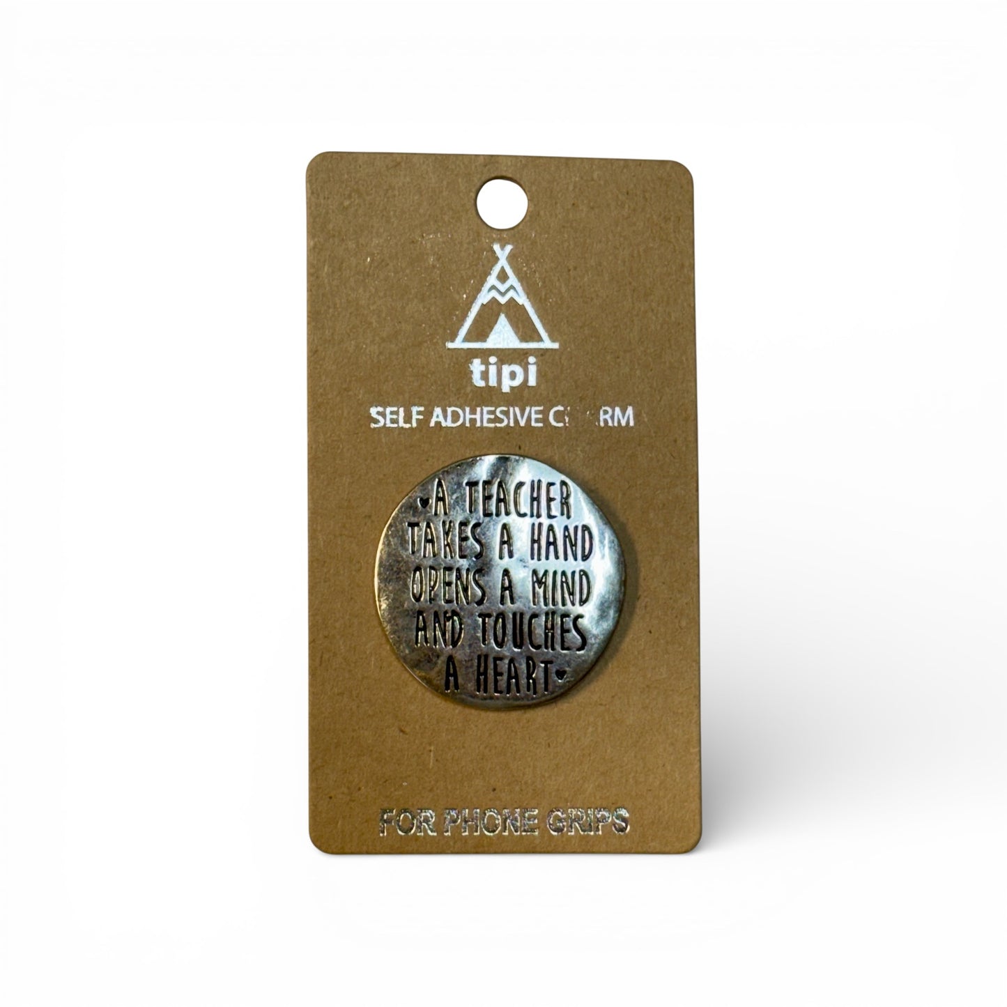 METAL SELF ADHESIVE CHARM - TEACHER