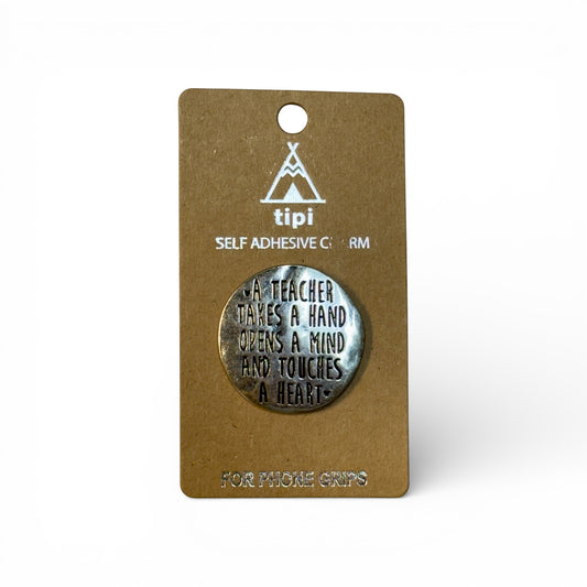METAL SELF ADHESIVE CHARM - TEACHER