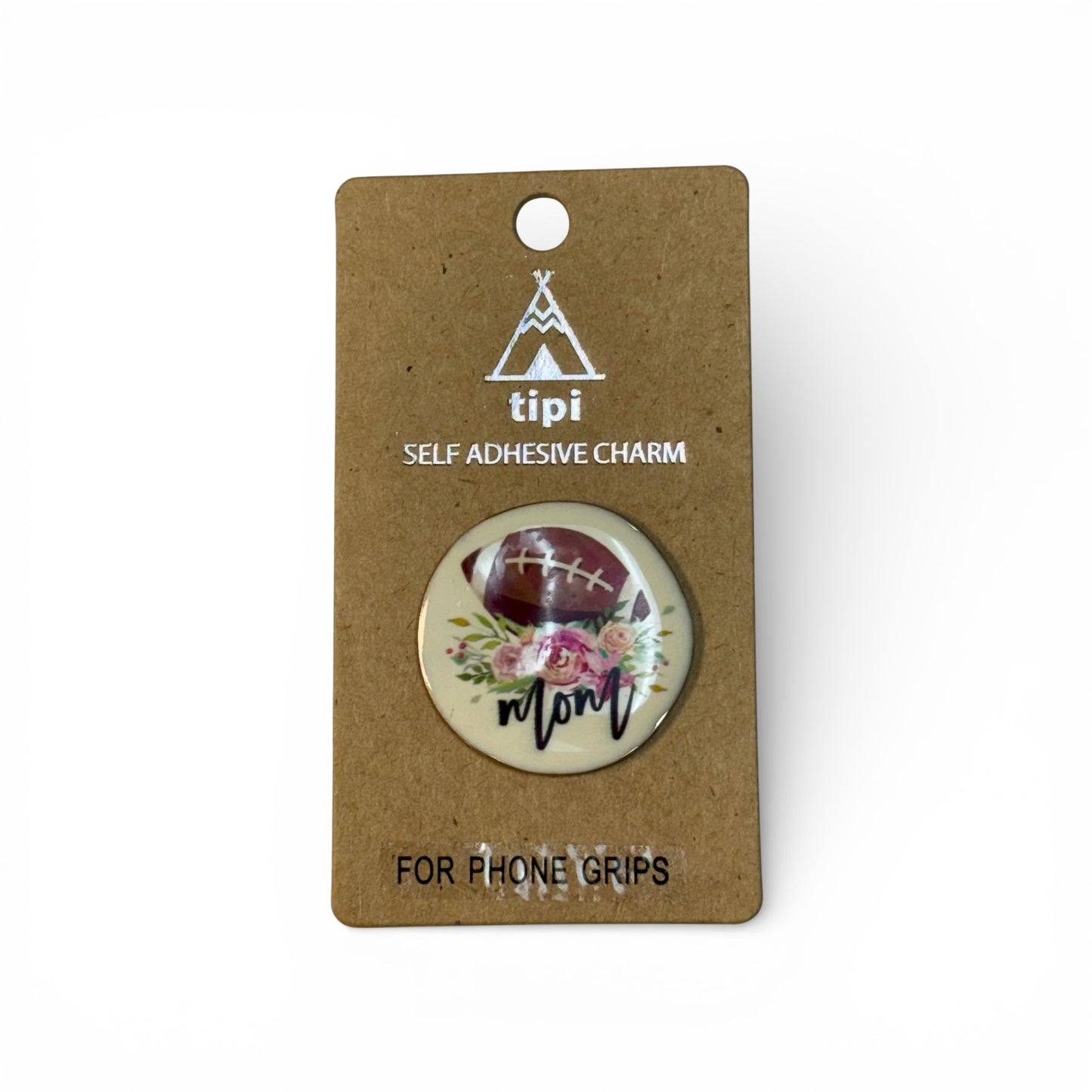 SELF ADHESIVE CHARM - FOOTBALL MOM