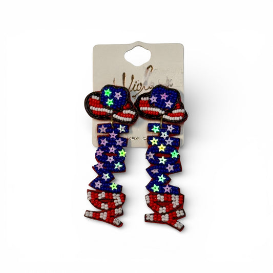 HOWDY SEED BEAD EARRINGS
