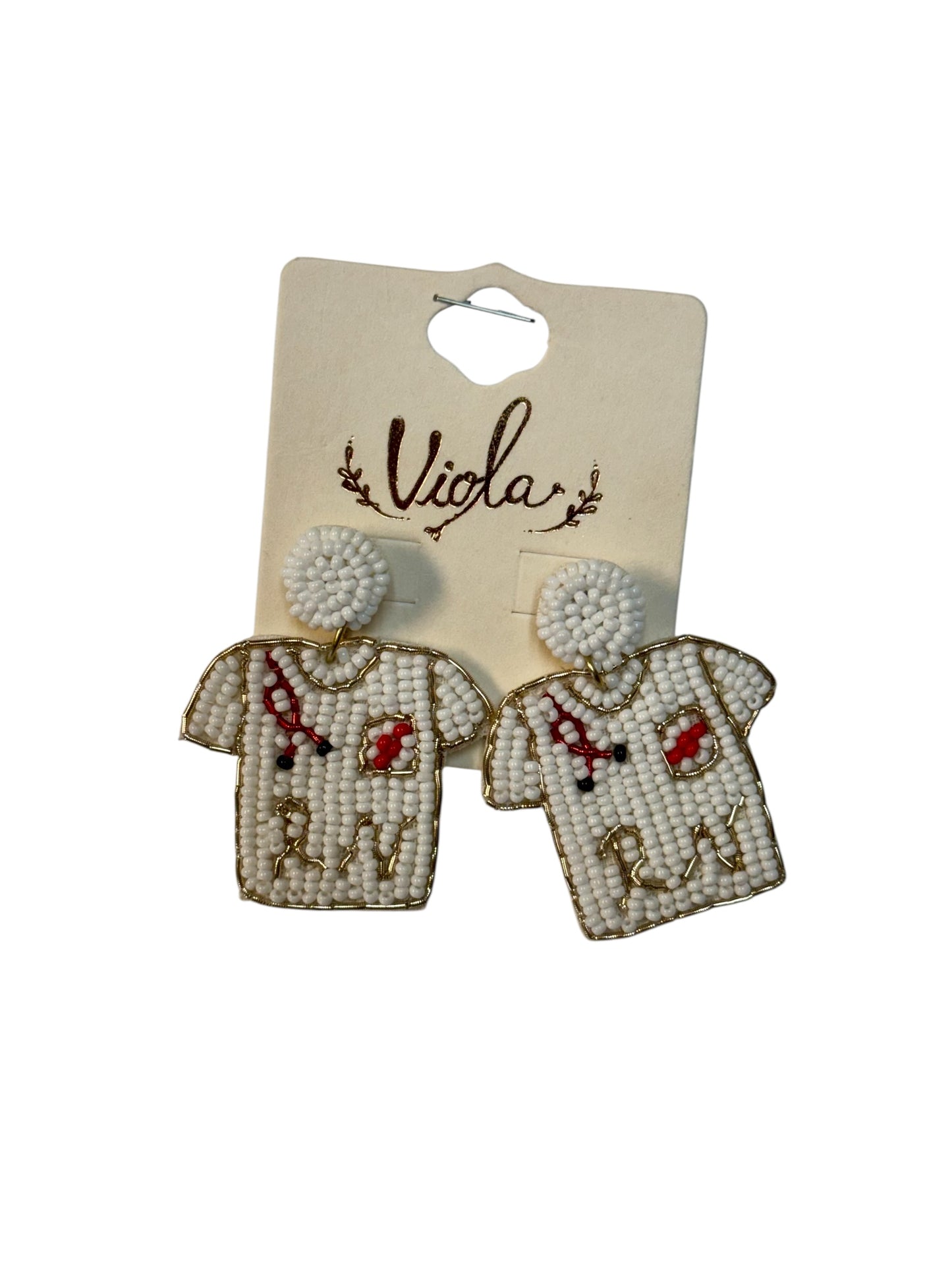 RN SCRUB SEED BEAD EARRINGS