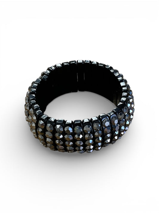 BLACK RHINESTONE BRACELET