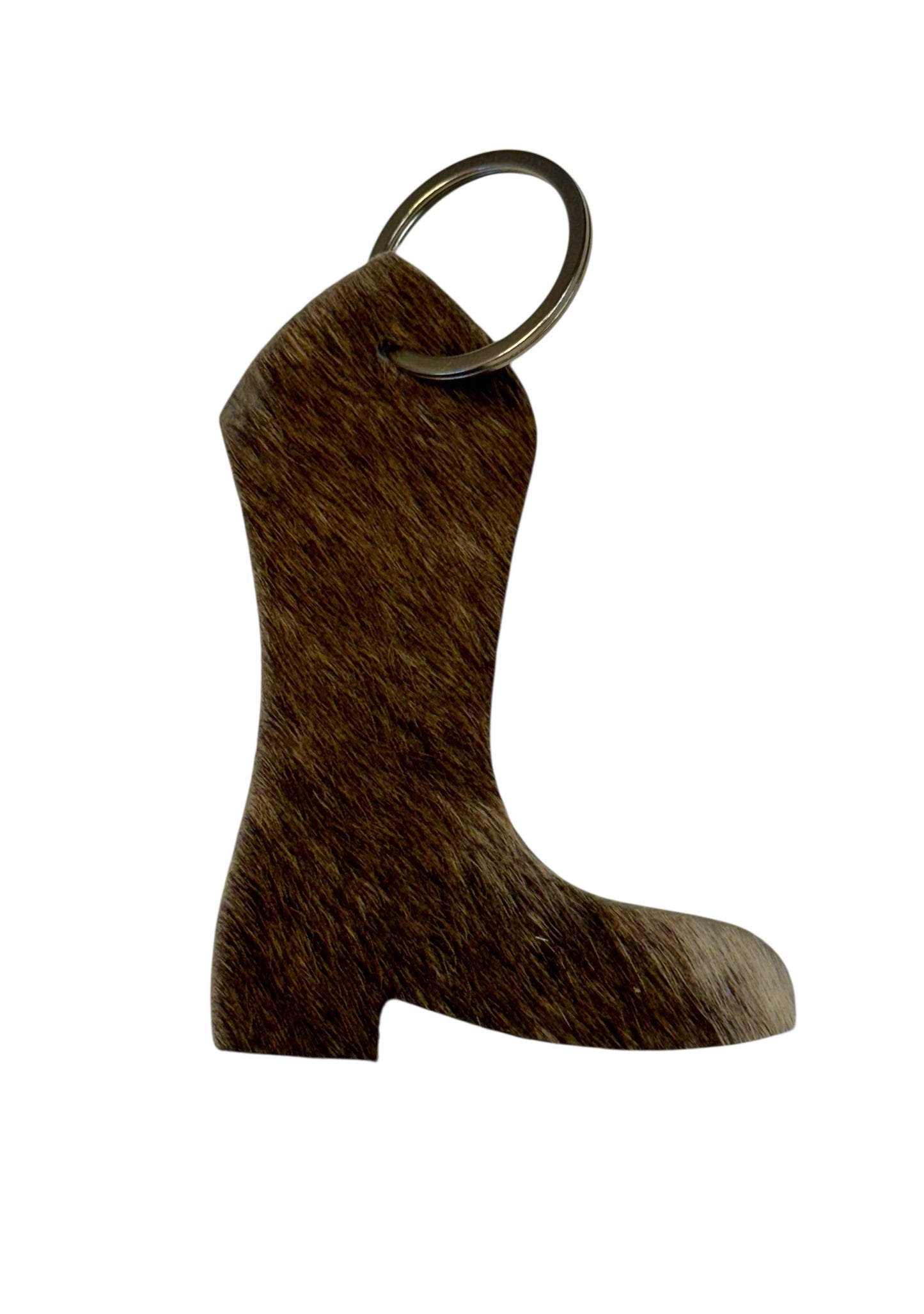 HAIR ON HIDE BOOT KEYCHAIN