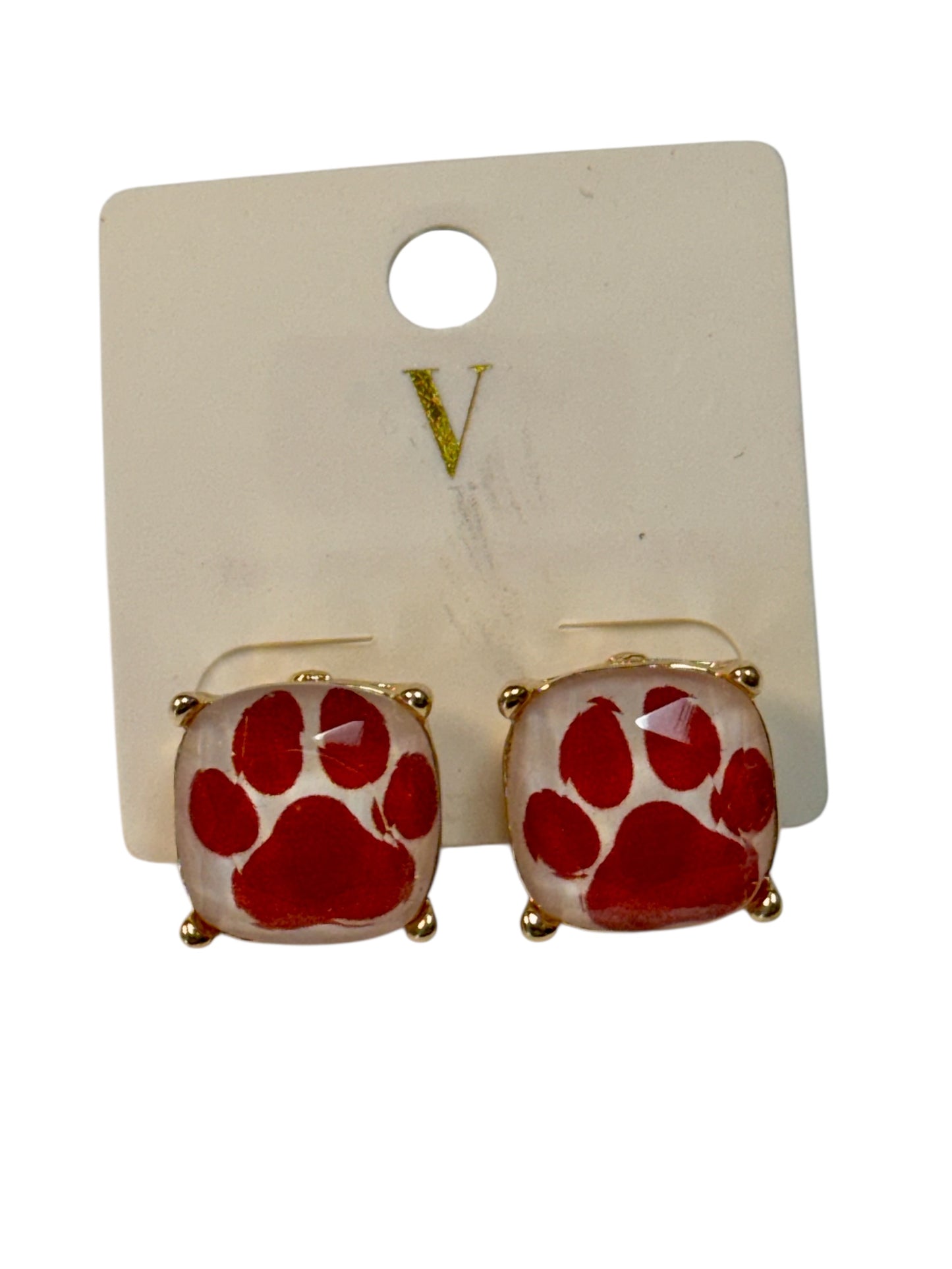 PAW STUD EARRINGS
