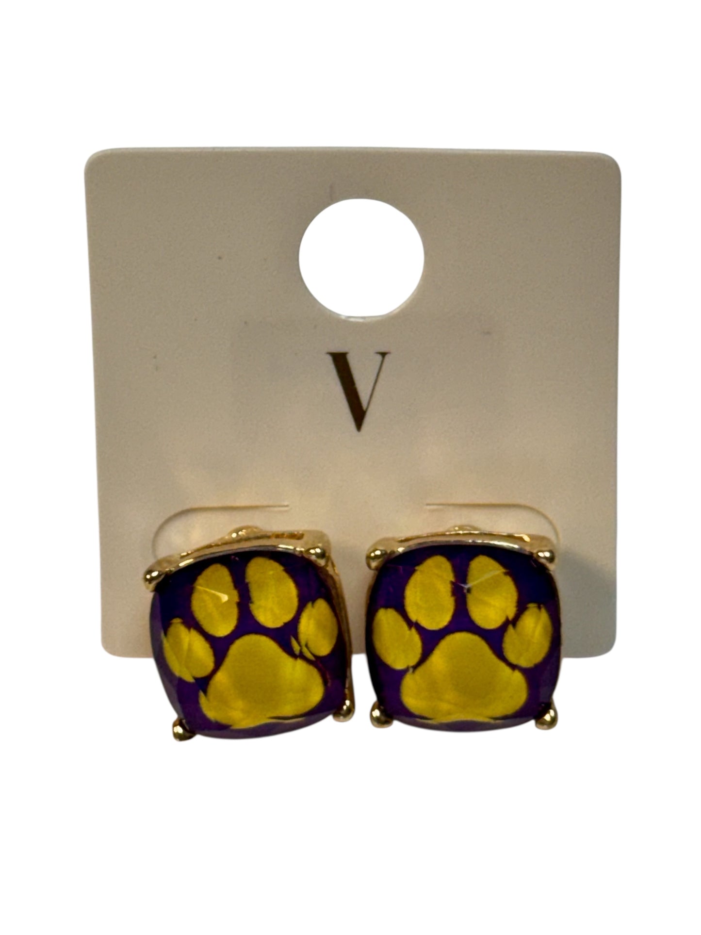 PAW STUD EARRINGS