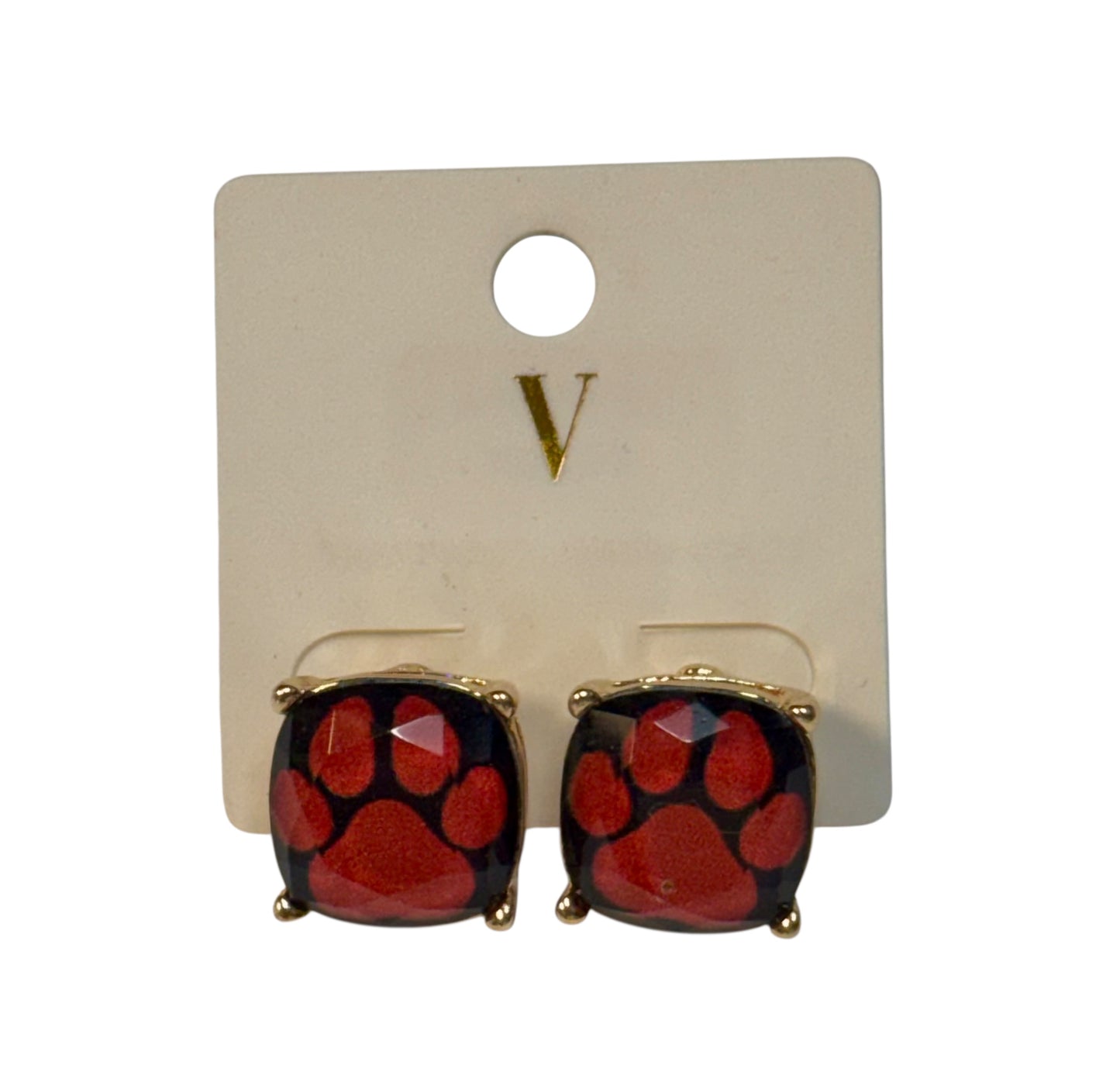PAW STUD EARRINGS