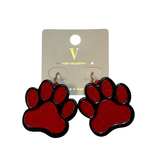 GLITTER PAW EARRINGS