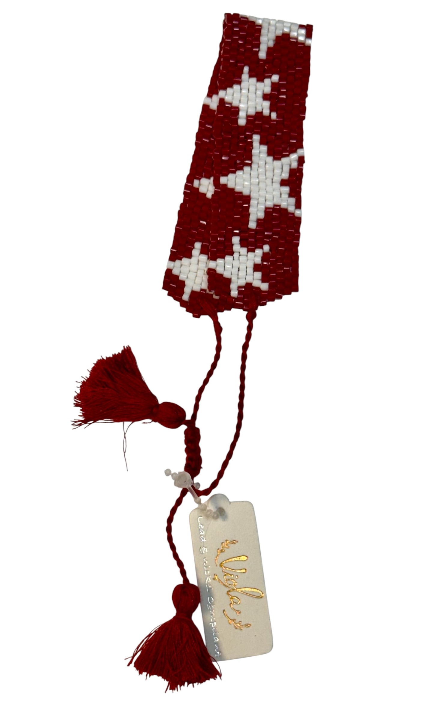 SEED BEAD WITH STARS PULL TIE BRACELET