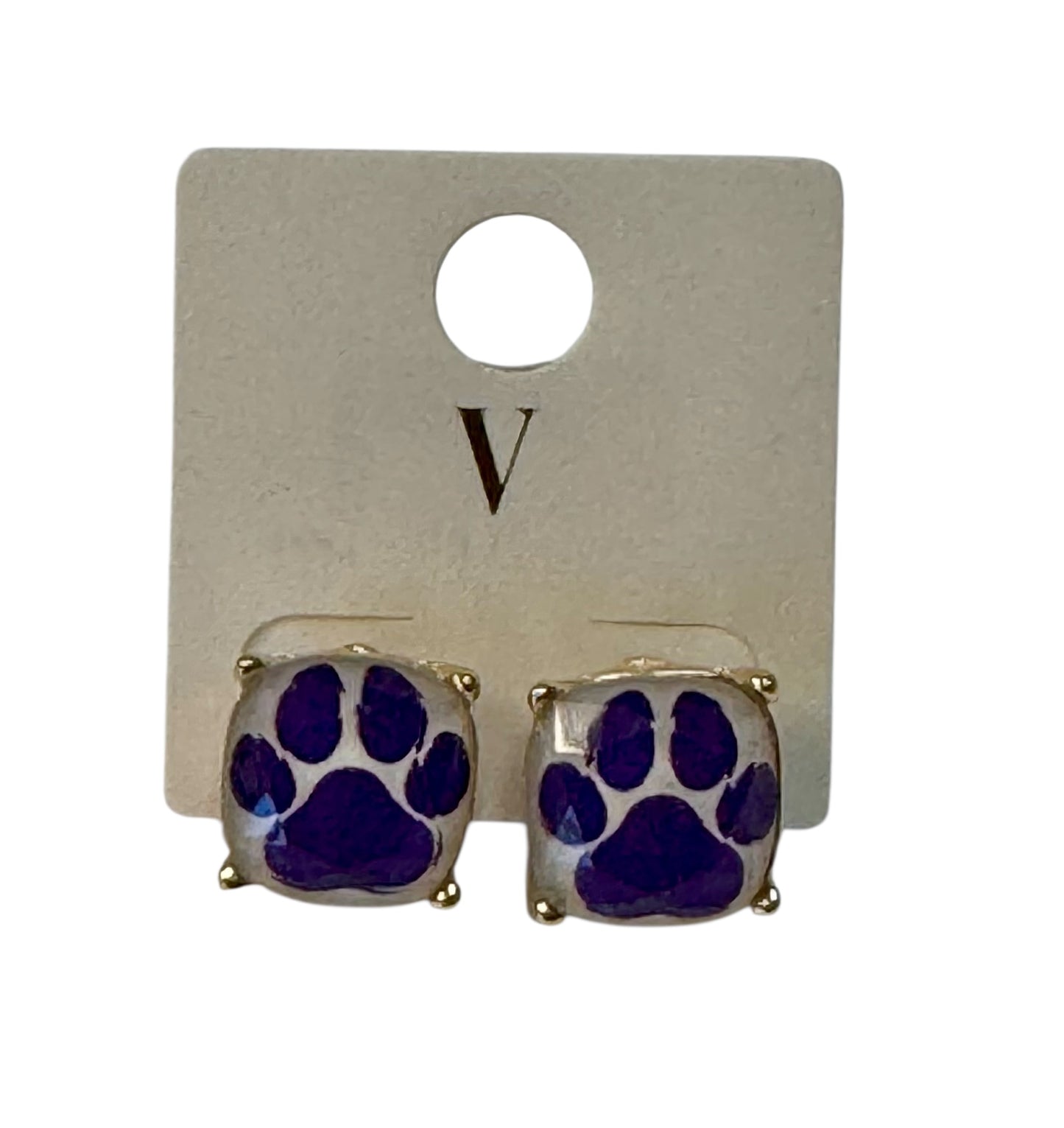 PAW STUD EARRINGS