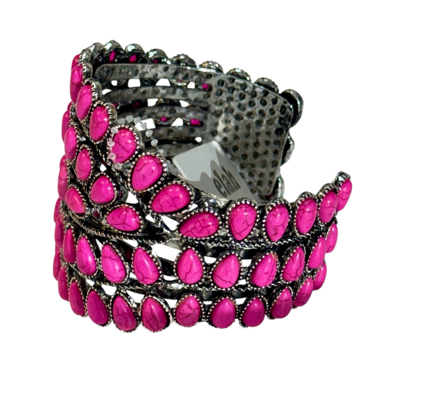 CUFF BRACELET WITH STONES