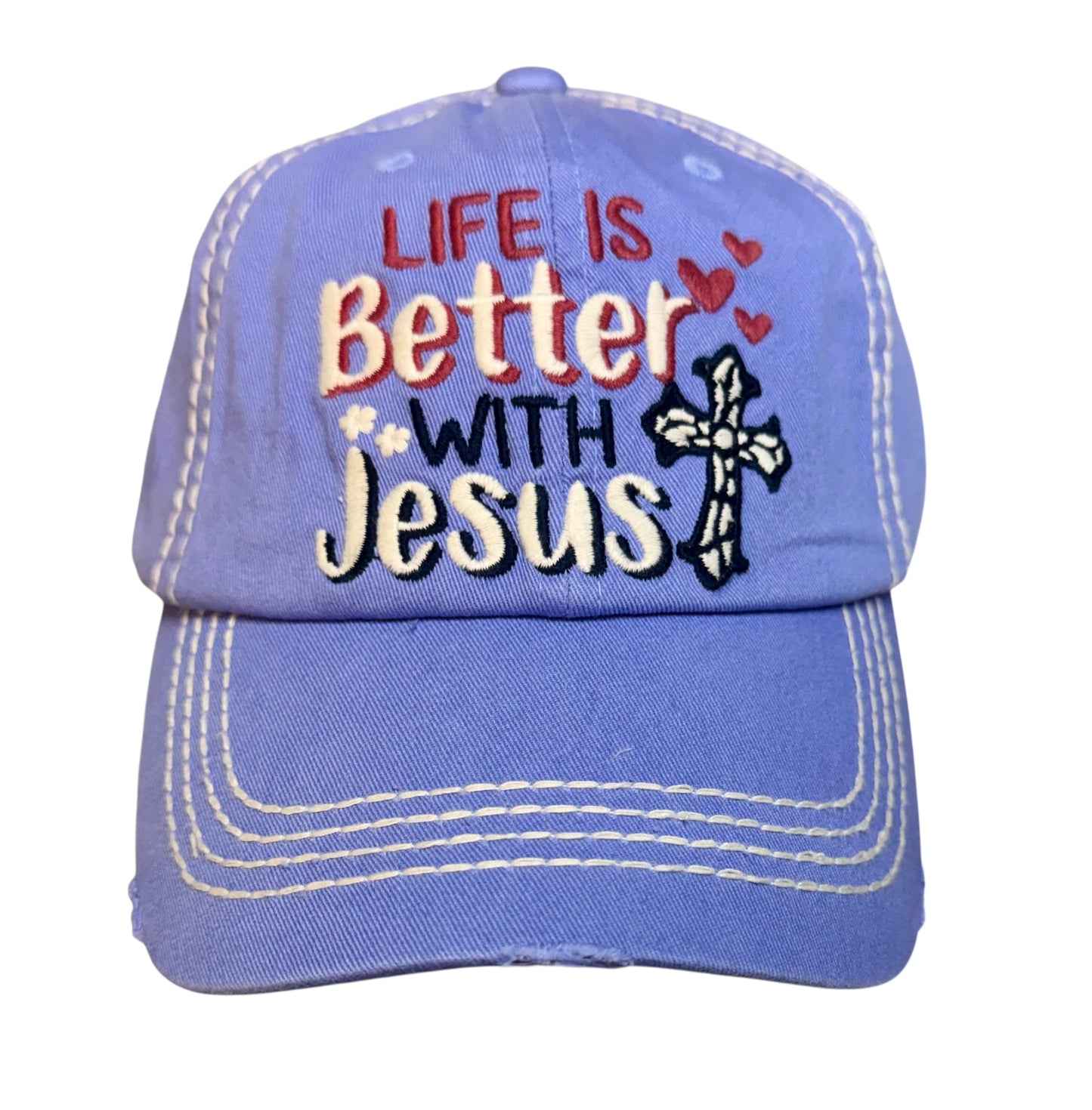 LIFE IS BETTER WITH JESUS BALL CAP