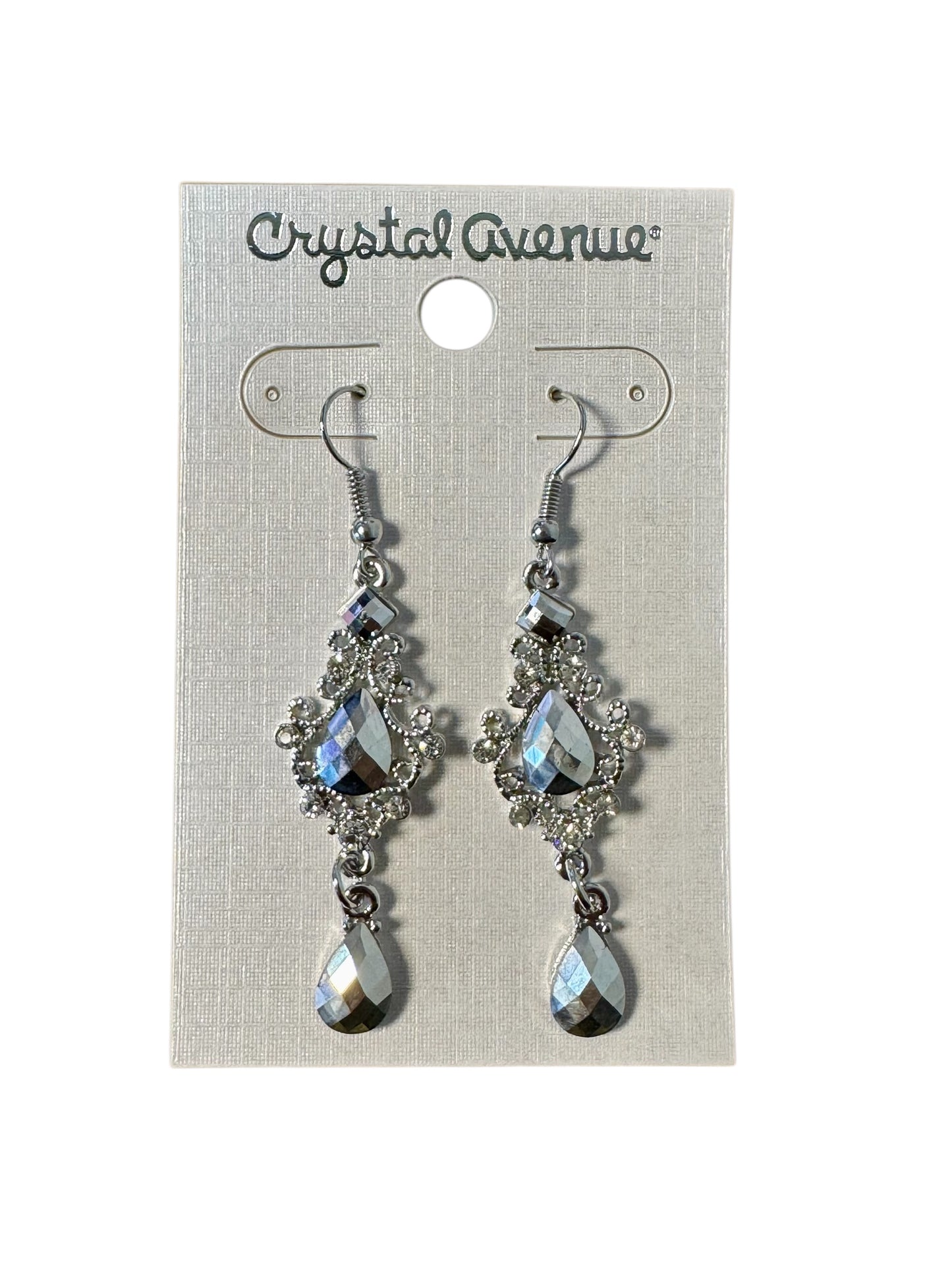 RHINESTONE DANGLE EARRINGS