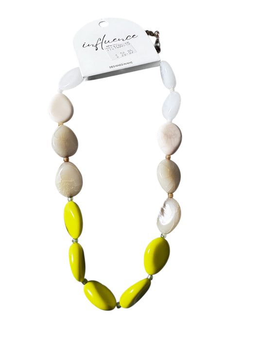FLAT STONE NECKLACE