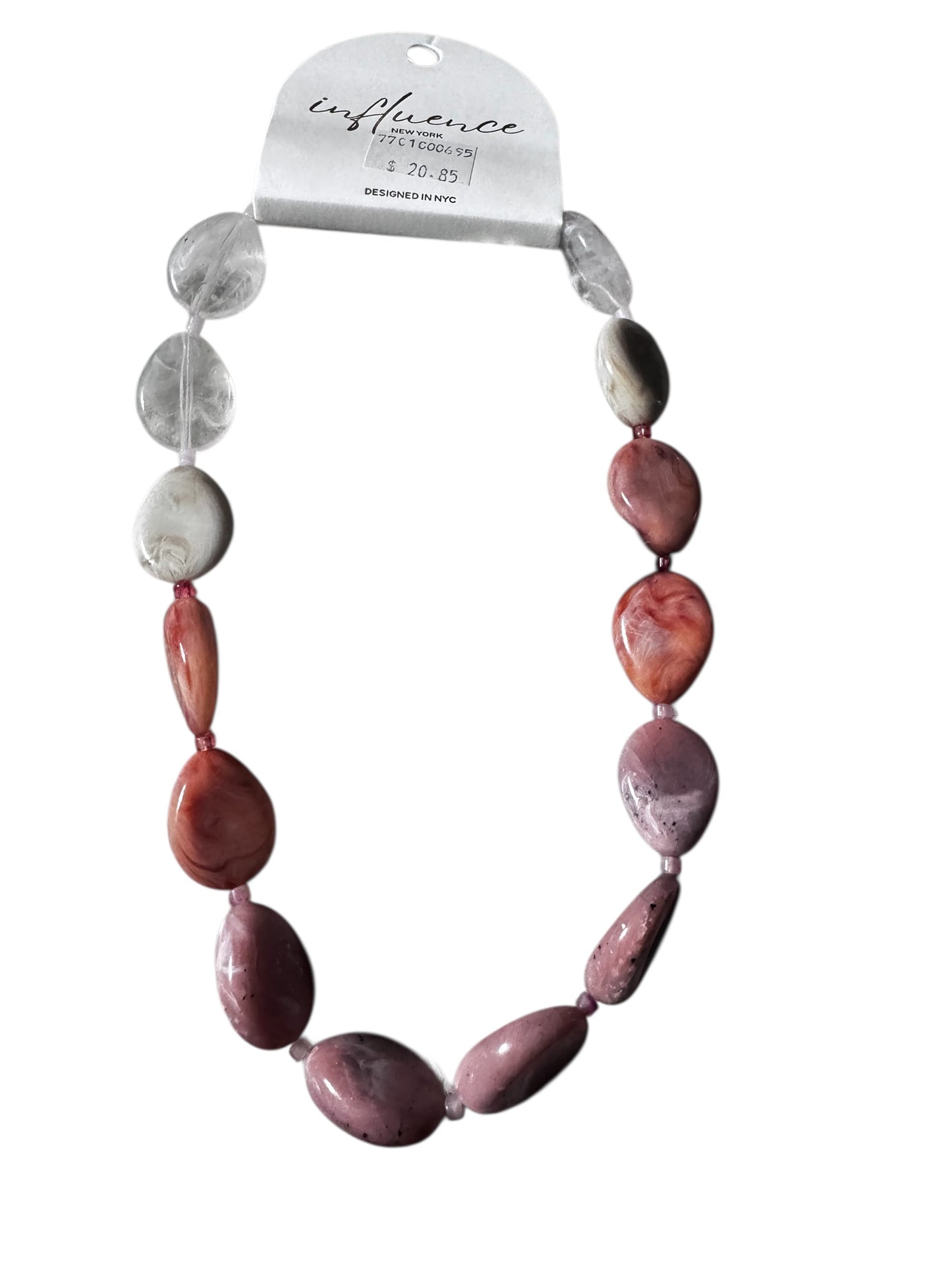 FLAT STONE NECKLACE
