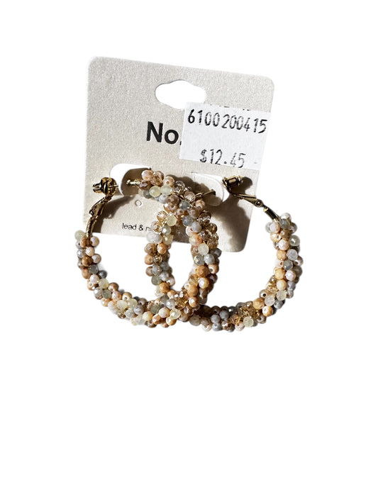 BEADED HOOP EARRINGS