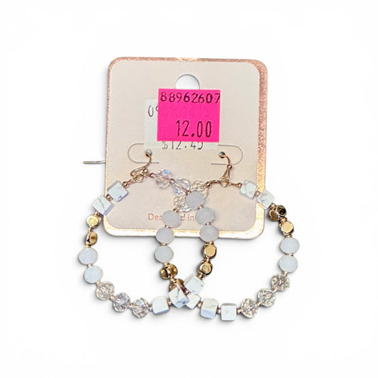 MIXED BEAD HOOP EARRINGS