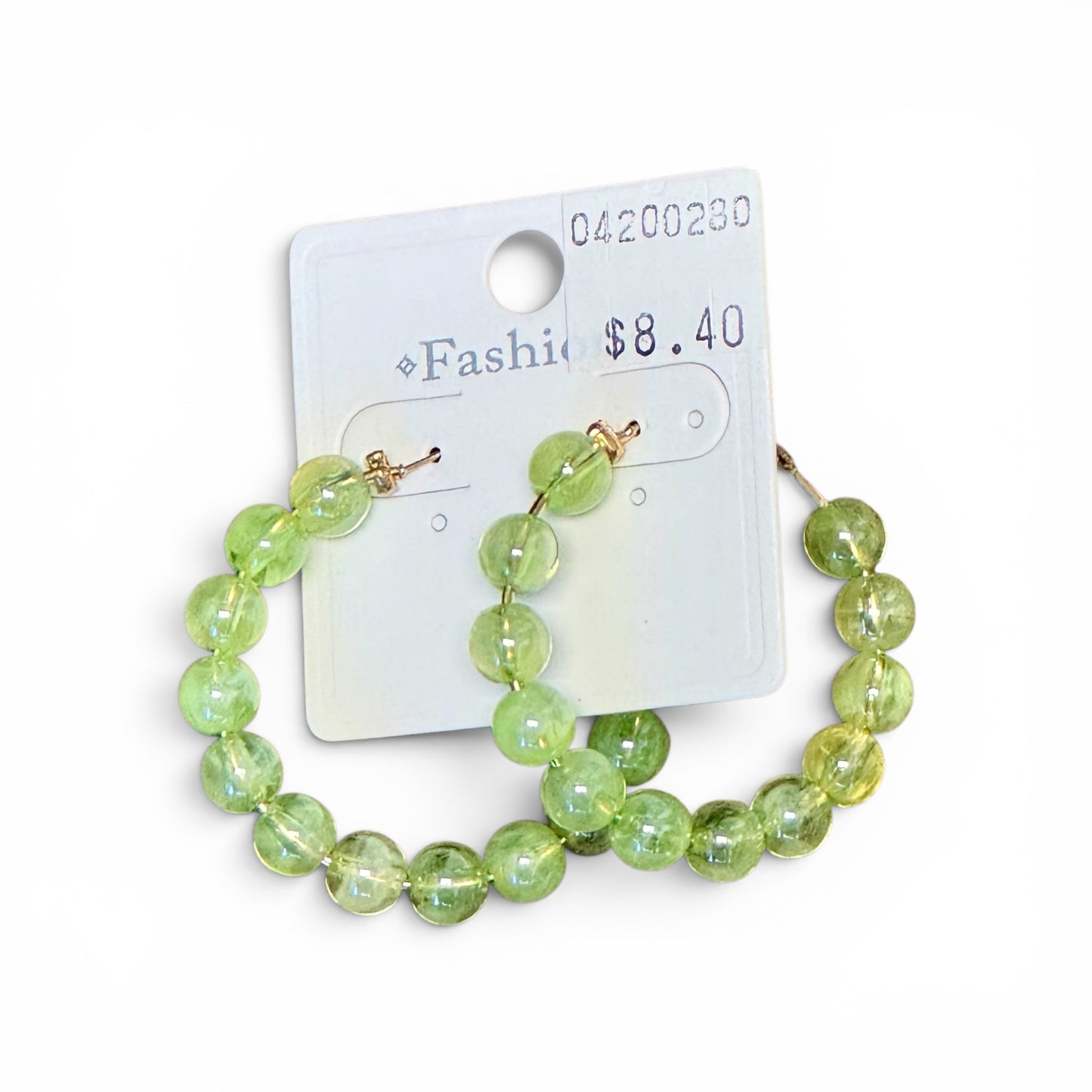 BEADED HOOP EARRINGS