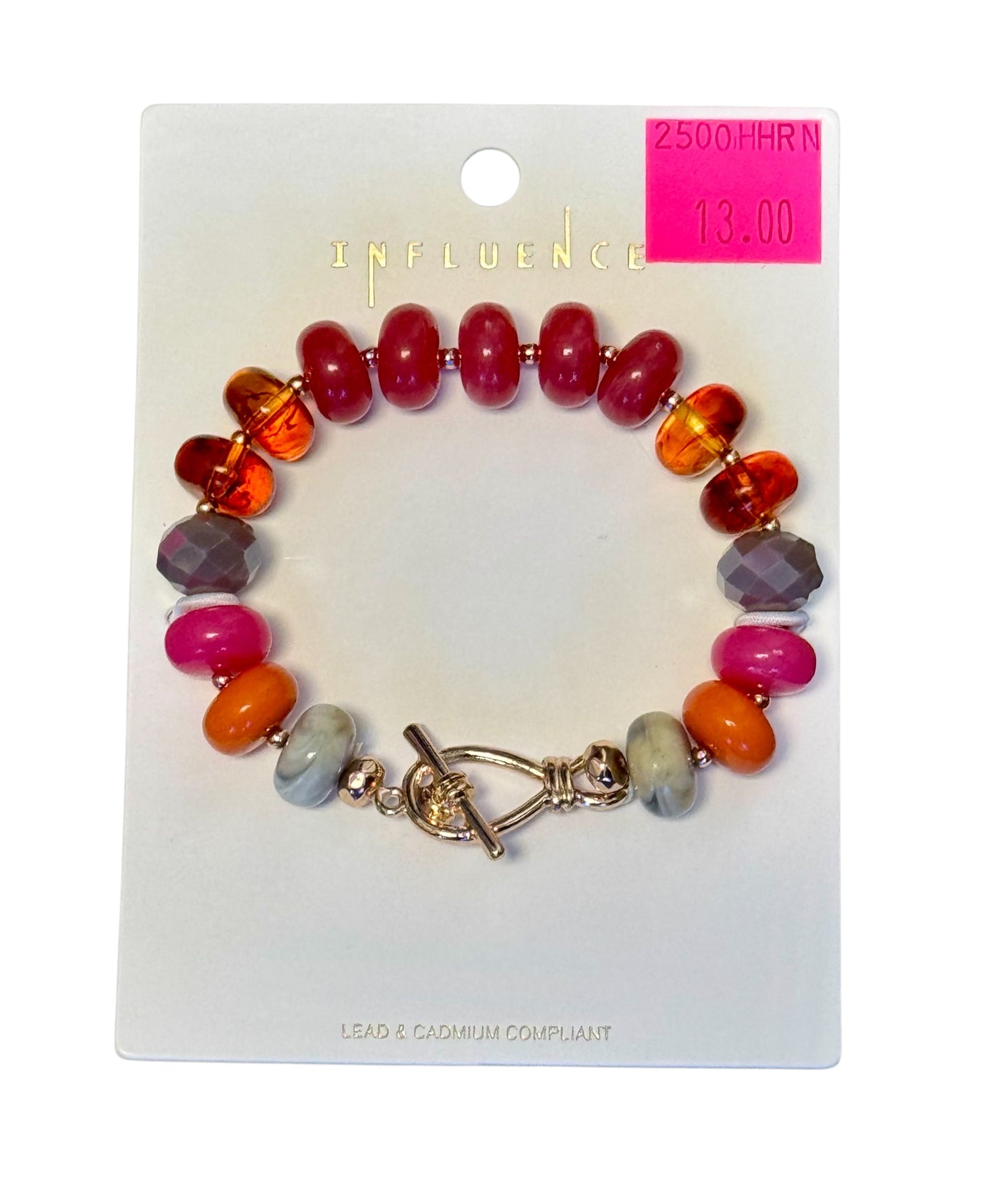 LARGE DISC BEAD BRACELET