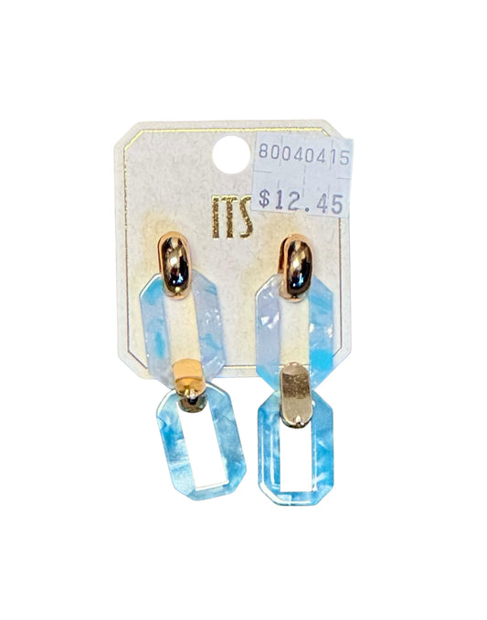 ACRYLIC CHAIN LINK EARRINGS