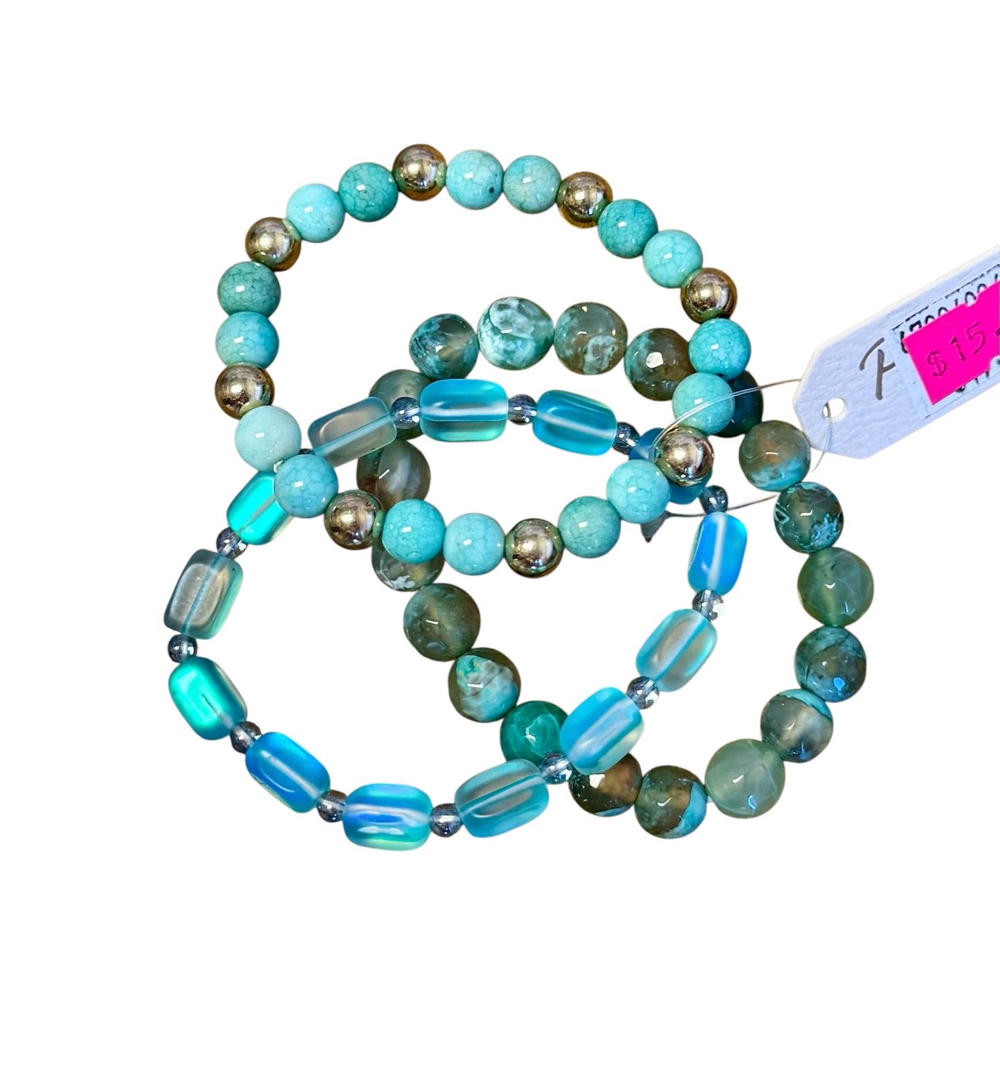 3 PIECE TURQUOISE STACK BRACELET