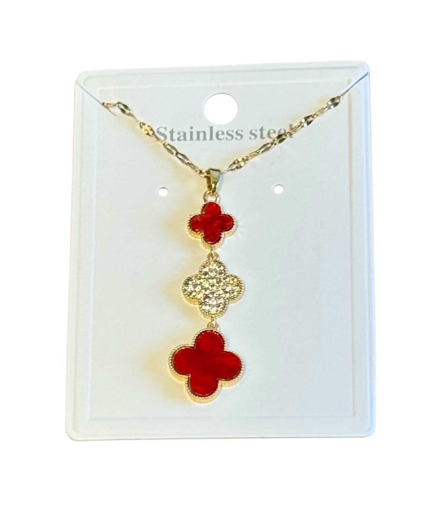3 TIER CLOVER NECKLACE