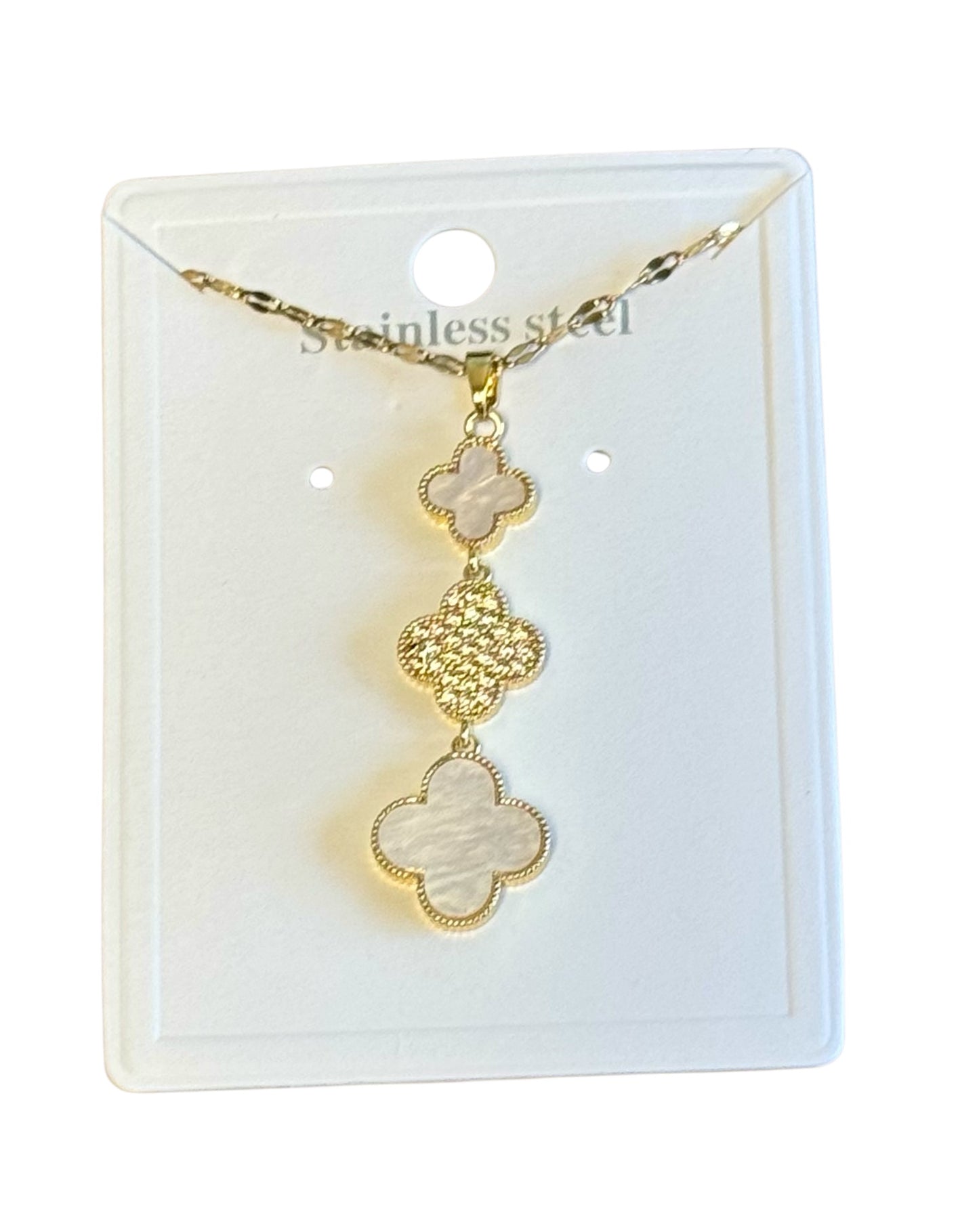 3 TIER CLOVER NECKLACE