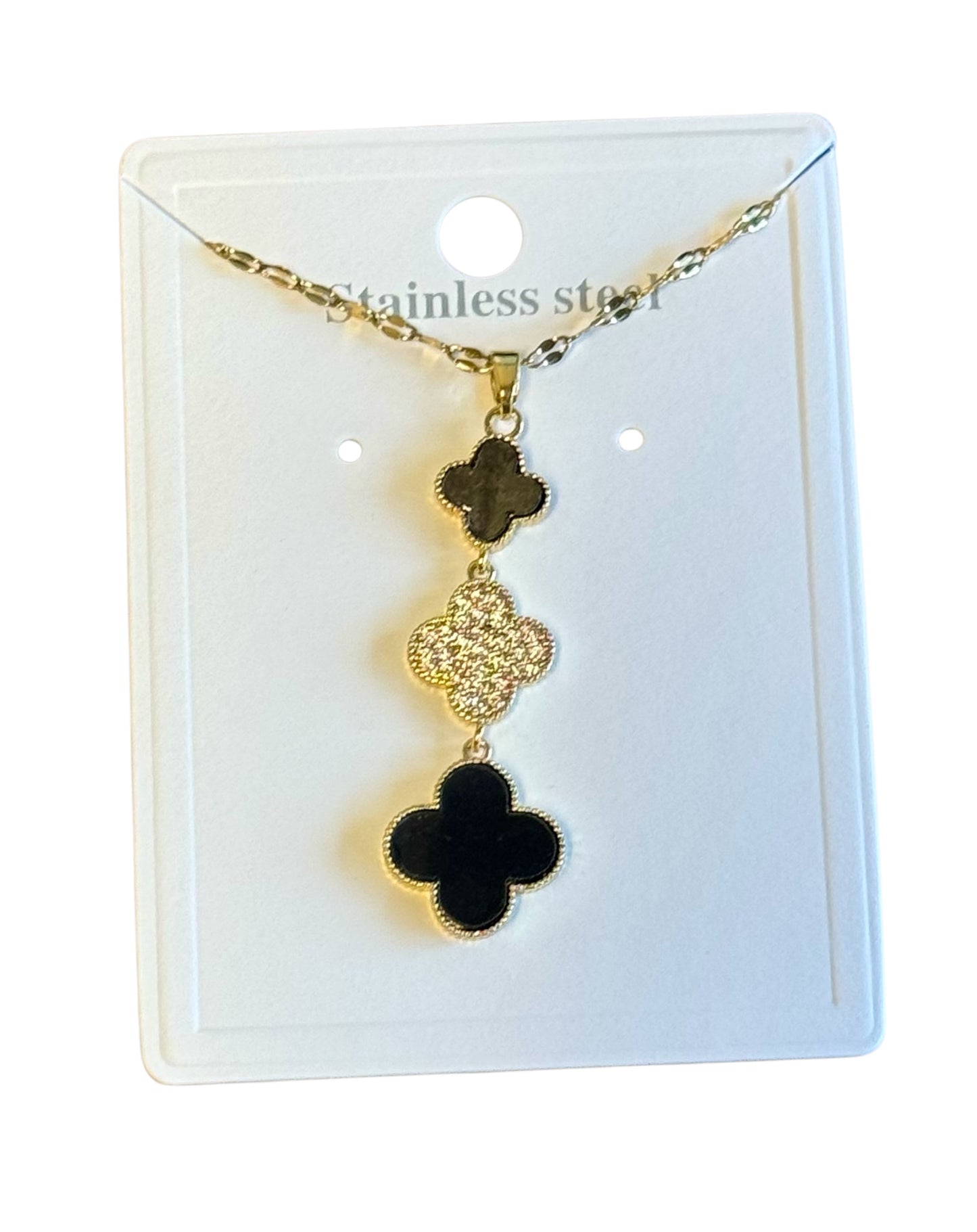 3 TIER CLOVER NECKLACE