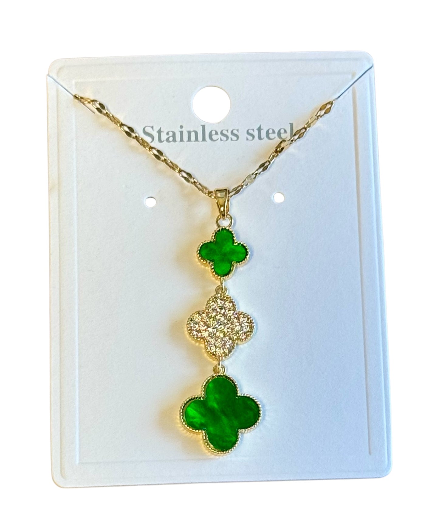 3 TIER CLOVER NECKLACE