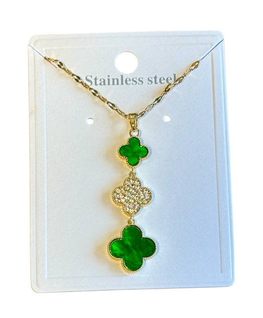 3 TIER CLOVER NECKLACE