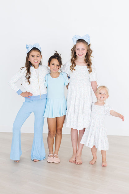 SALE Sky Blue Scrunchy Bells