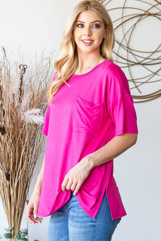 ROUND NECK SOLID TOP