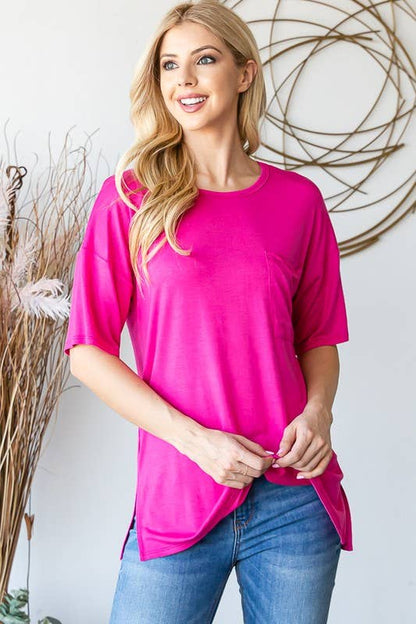 ROUND NECK SOLID TOP