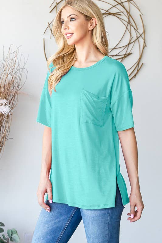 ROUND NECK SOLID TOP