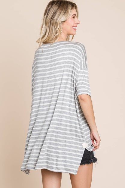 Nautical Striped Tunic Top