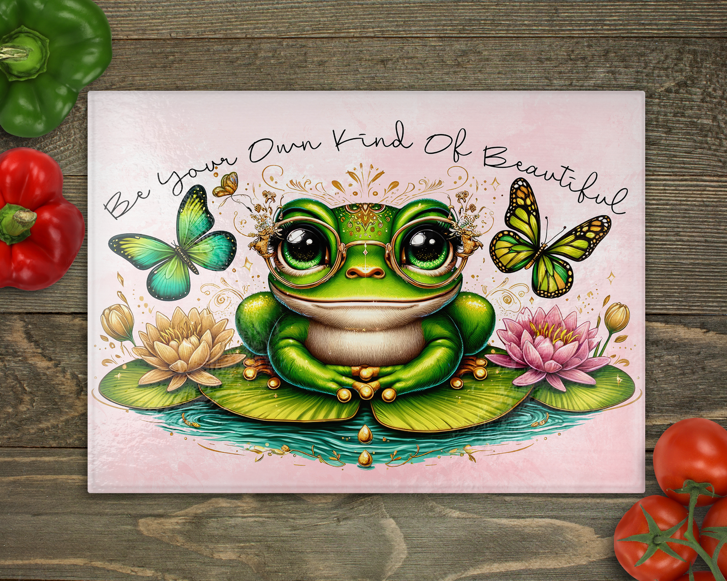 Be your own kind of beautiful Glass Cutting Board