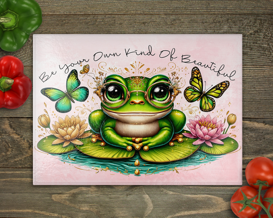 Be your own kind of beautiful Glass Cutting Board