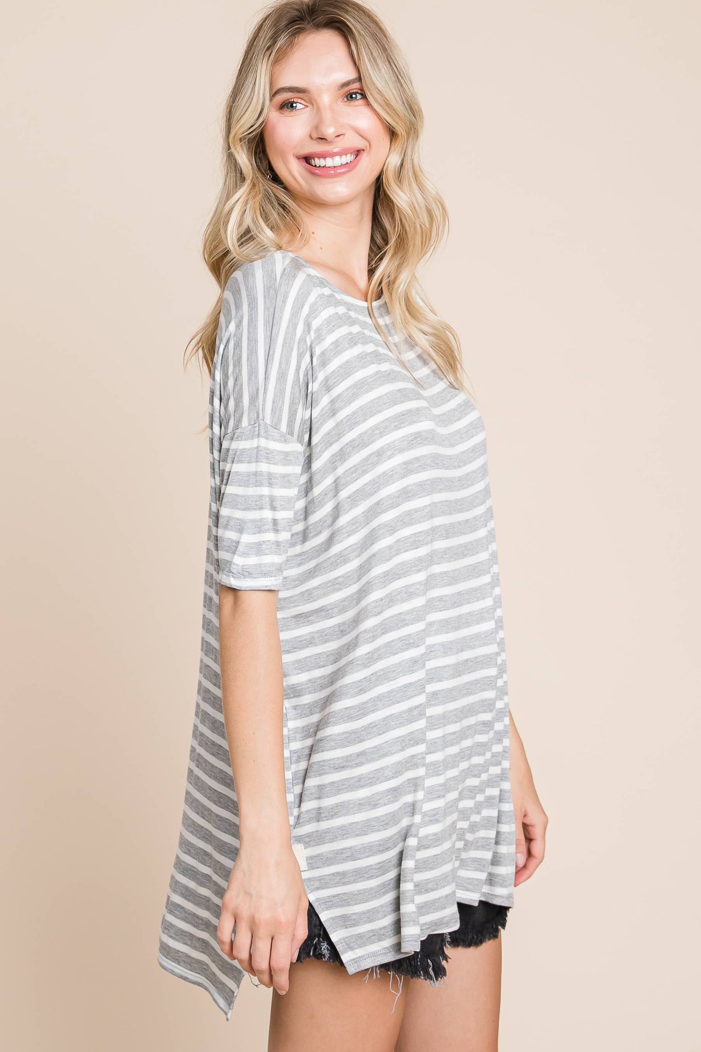 Nautical Striped Tunic Top