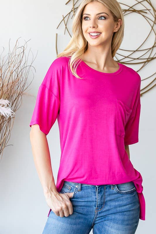 ROUND NECK SOLID TOP